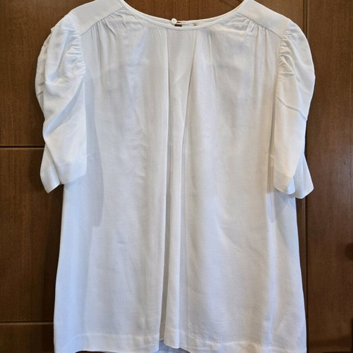 Whistles blouse like new, white, XXL, summer style with puffed sleeves