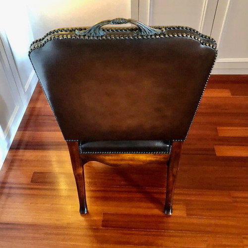 Theodore Alexander leather office chair like new