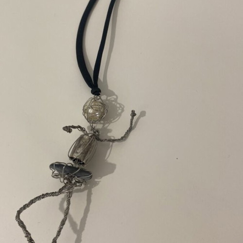 Ballerina necklace handmade used