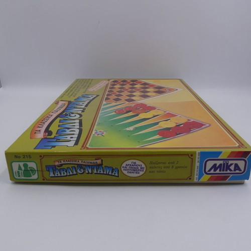 Backgammon & Checkers used for beginners and kids, MIKA vintage