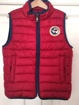 Napapijri sleeveless kids vest like new, red size 116 cm