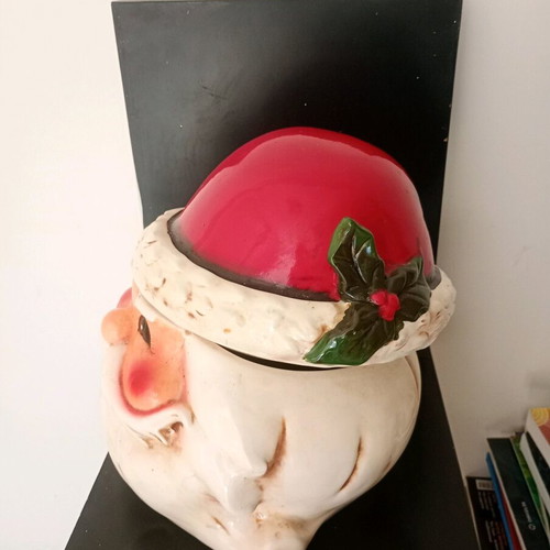 Vintage Christmas Cookie Jar used