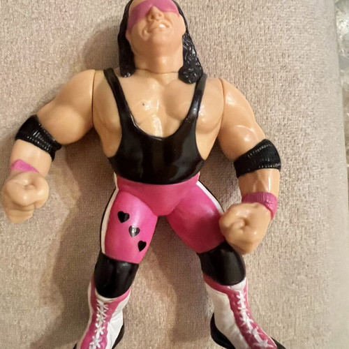 WWF Hasbro Bret “Hitman” Hart figure used, vintage loose