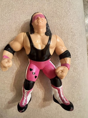 WWF Hasbro Bret “Hitman” Hart figure used, vintage loose
