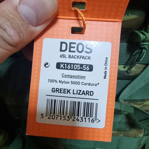 Pentagon Deos backpack 65L new