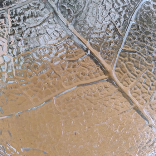Arcoroc France glass bowl with Aspen leaf design