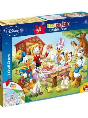 Disney Maxi Double-Face Donald Puzzle like new for kids 3+ years