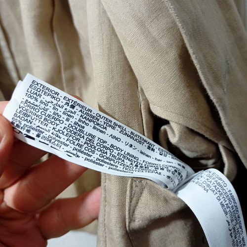 Massimo Dutti linen blazer like new, size 50, beige