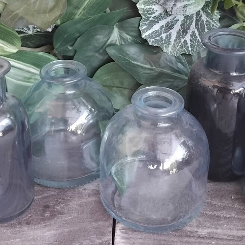 Vintage glass bottle set of 6 IKEA ÅTGÅNG 1999