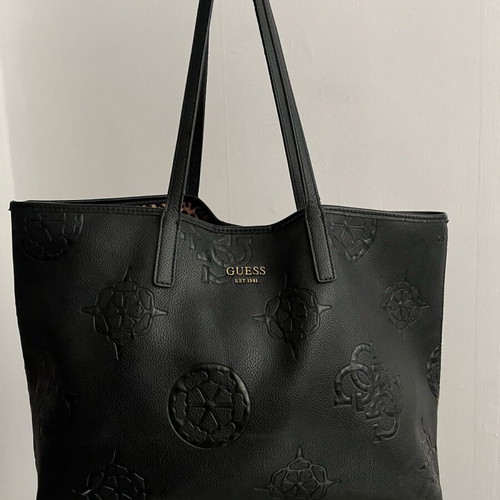 Guess tote bag used, shoulder, black