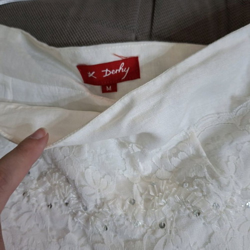 Derhy women's white skirt size M like new