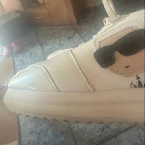 Karl Lagerfeld white athletic shoes like new, size 40