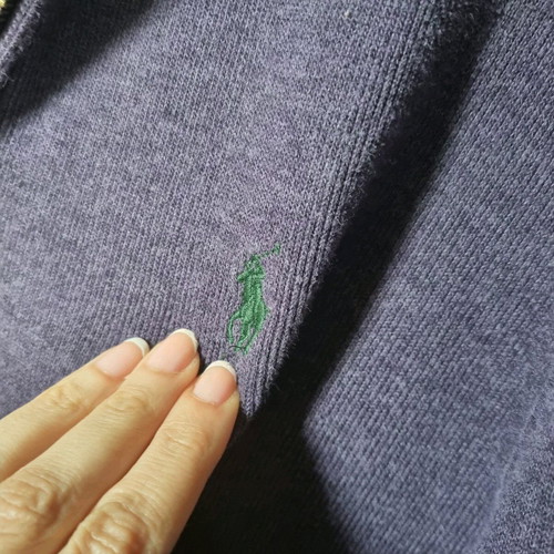 Polo Ralph Lauren πουλόβερ με φερμουάρ σαν καινούργιο, μέγεθος L, μωβ