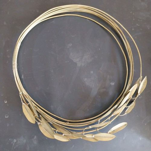 Brass wreath with olive branch like new