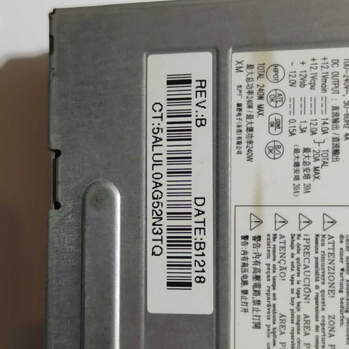 HP 240W PC8019 Power Supply used for Compaq 6000 6005 Elite 8000 8100