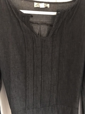 Denim midi φόρεμα μεταχειρισμένο, μπλε, μέγεθος M