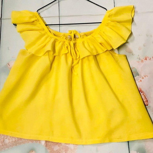 Infashion blouse used, yellow, size S