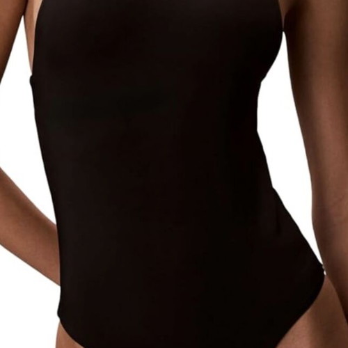 Calvin Klein Scoop Back One Piece swimsuit, black, size S