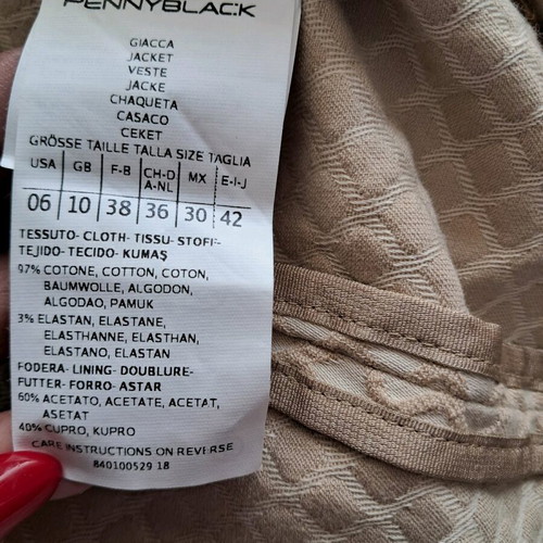 Pennyblack short jacket like new, beige, size M