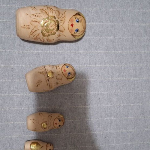 Matryoshka handmade wooden set of 5 pieces new