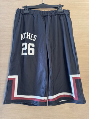 Basketball varsity shorts ATHLS 26 black, unisex