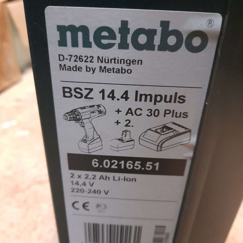 Metabo BSZ 14.4 Impuls cordless drill set new