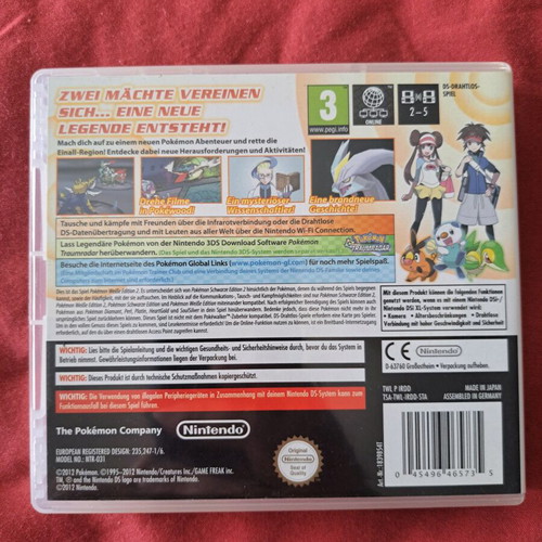 Pokemon White 2 Nintendo DS like new, German edition