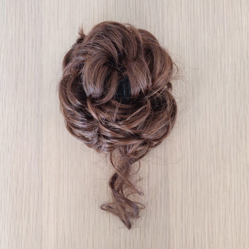 Chignon bun hairpiece light brown with warm undertones like new