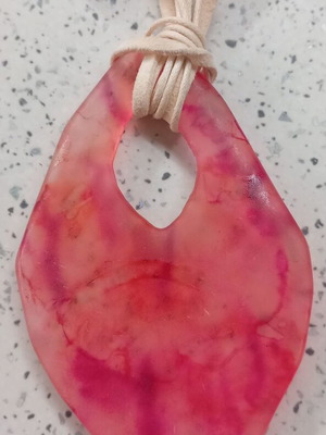 Toi&Moi necklace new, beige and pink