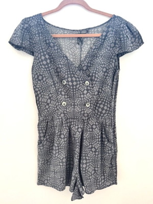 Attrattivo playsuit like new, gray and blue, size S