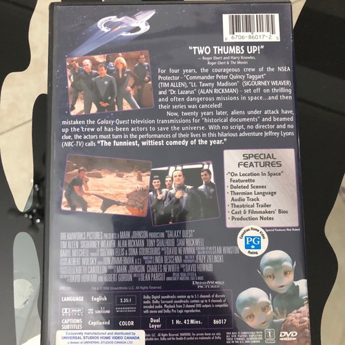 Galaxy Quest DVD used, widescreen with English subtitles