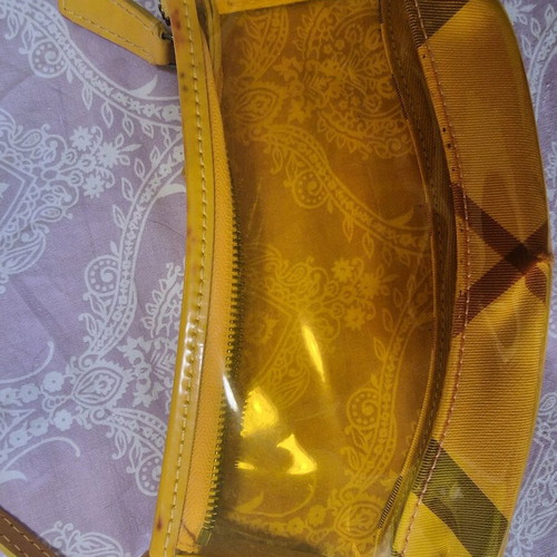 Burberry Y2K bag used with leather discoloration