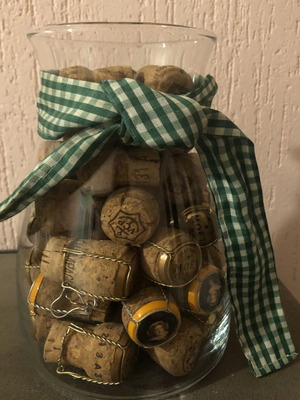 Moët & Chandon Champagne Cork Collection like new in glass jar
