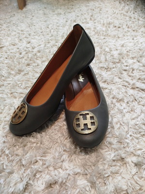 Gray ballerinas size 39 new with wide fit