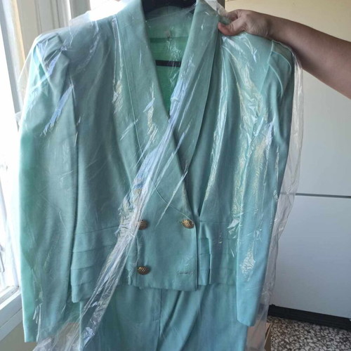 Women's vintage turquoise suit set like new