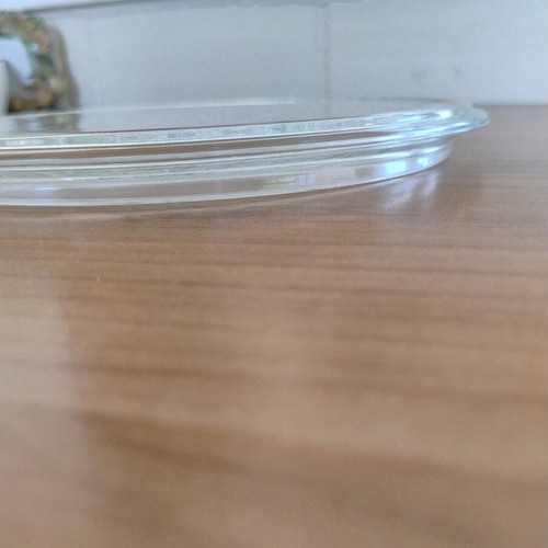 Cheese Serving Plate like new, glass, diameter 28 cm