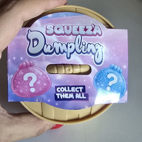 Squeeza Dumpling yellow squishy toy