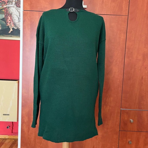 Scandalo knitted winter dress like new, green, size S/M