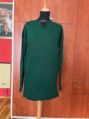 Scandalo knitted winter dress like new, green, size S/M