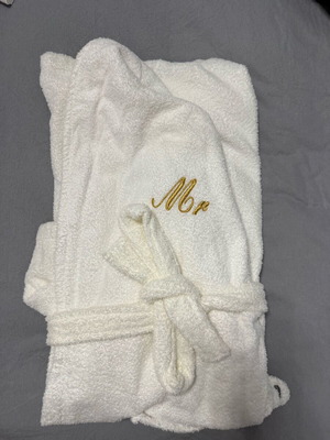 Bathrobes Mr & Mrs set, men's large (L) and women's medium (M)