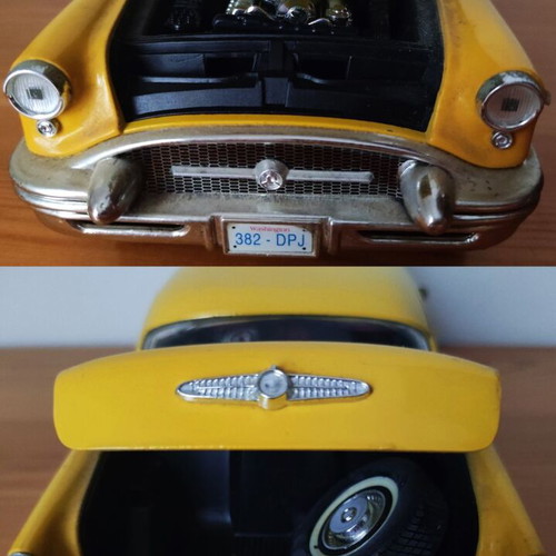 Buick Century 1955 yellow taxi cab 1:18 scale diecast model used