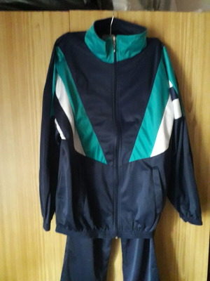Vintage 80s tracksuit set new, blue and green, sizes S and M