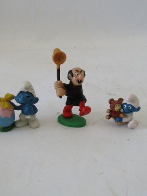Смърфове 1980-1984 като нови, Дракумел Schleich и бебе Peyo