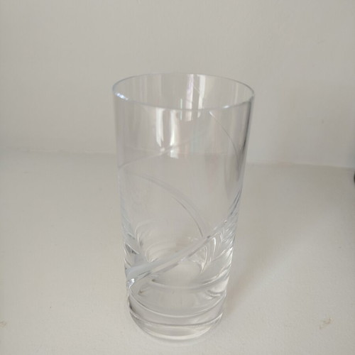 Crystal water glasses like new, set of 5