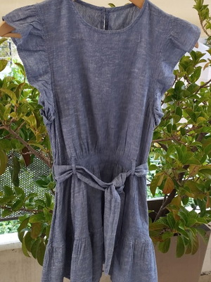 Αμάνικο καλοκαιρινό φορεματάκι Mothercare size 6-7 ετών 122cm σαν καινούργιο, μπλε