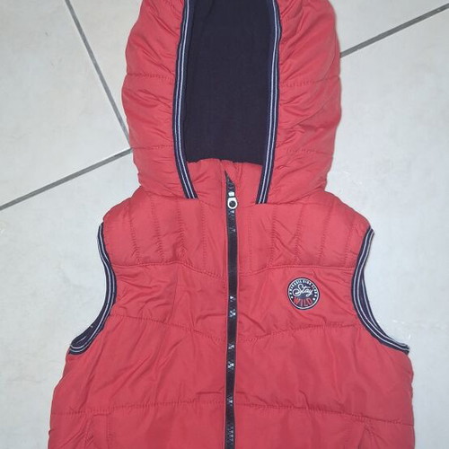 Marasil sleeveless jacket with hood for 2 years, 92 cm