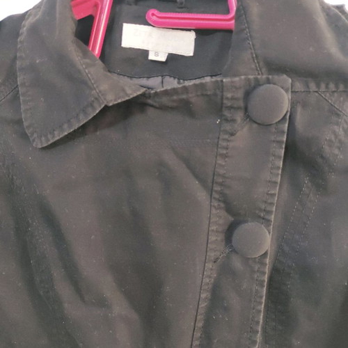 Women's trench coat black Small in excellent condition