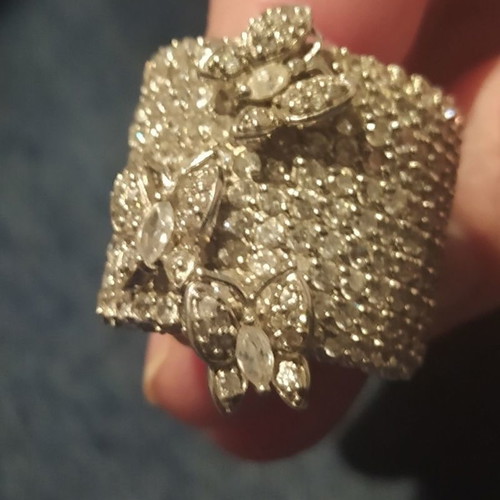 Jools statement ring used with butterflies and sparkling stones
