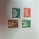 Ελβετία 1968 (1 χωρίς σφραγίδα & 3 γραμματόσημα)