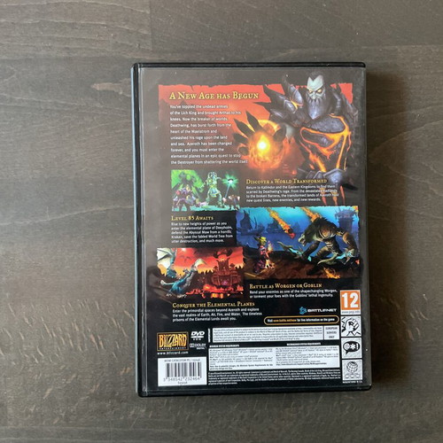World of WarCraft Cataclysm PC game used, strategy